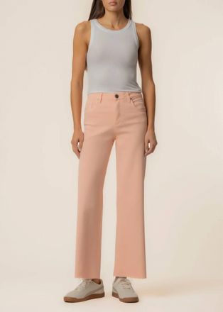 Kut from the Kloth Meg High Rise Wide Leg Jeans In Sherbet