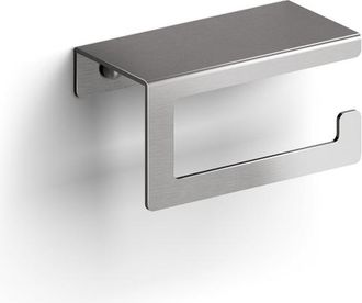 Clou Fold toiletrolhouder zonder klep gebogen model rvs gebors