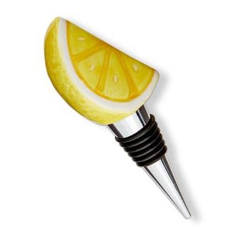 Tag Lemon Bottle Stopper Yellow Earthenware Summer at Nordstrom