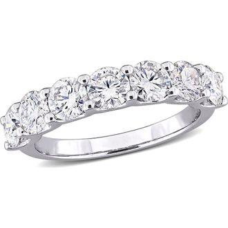 Delmar Lab-Created Moissanite Band Ring in White at Nordstrom Rack, Size 7
