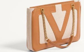 Valentino Garavani Borsa Shopping Piccola Valentino Garavani Viva Superstar In Canvas Donna NATURALE/SPEZIA UNI