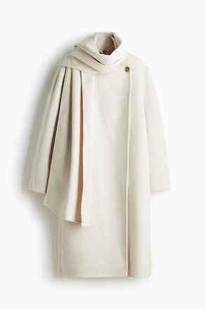 H&M Handgefertigter Mantel aus Wollmix - Beige