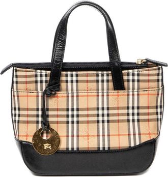 Burberry Borsa tote a quadri - Toni neutri
