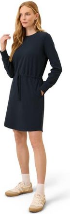 Pact Organic Cotton CloudKnit Sweatshirt Dress in Midnight Blue at Nordstrom, Size X-Small