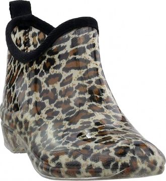 Corkys Footwear Womens Stormy Printed Rain Boots In Leopard