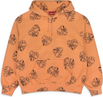SUPREME Orange Love Cash Hoodie
