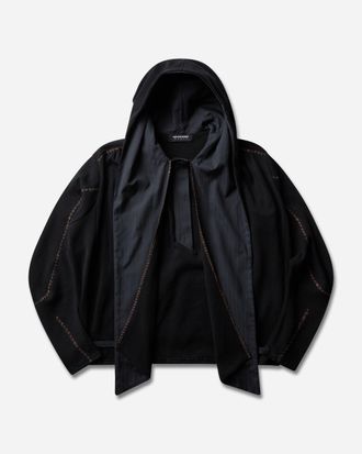Kiko Kostadinov Women s Petrel Hooded Pullover Ink Black