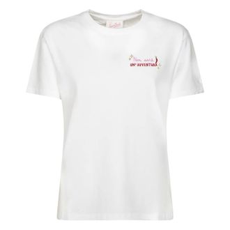 MC2 Saint Barth Emilie Cotton T-Shirt - female - MC2 Saint Barth - T-Shirts - White - L - Tops