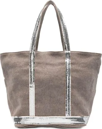 Vanessa Bruno Linen Medium Zipped Cabas Tote