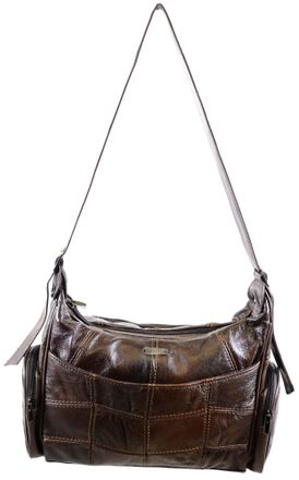 Lorenz Large Leather Handbag In Brown 3785