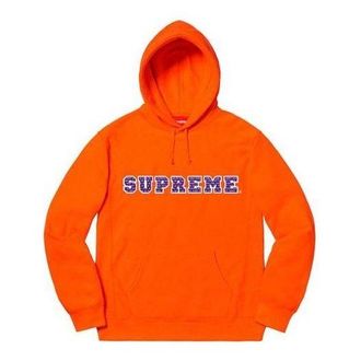 SUPREME FW19 Week 1 The Most Hooded Sweatshirt Logo Orange SUP-FW19-011