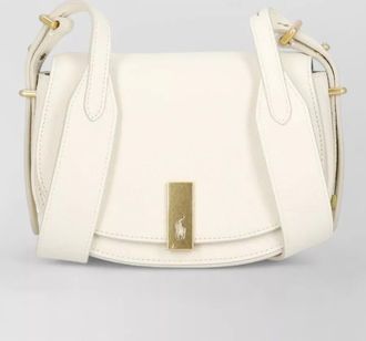 Ralph Lauren leather shoulder bag textured finish strap