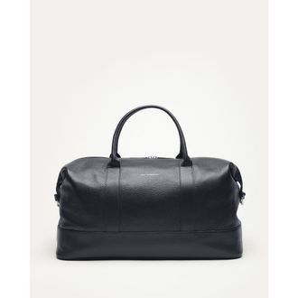 Want Les Essentiels Kelowna Pebble-Grained Leather Weekender Bag in Navy at Nordstrom