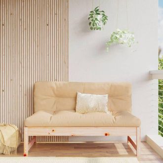 vidaXL Divano Centrale da Giardino 120x80 cm in Legno Massello di Pino vidaXL