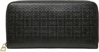 Loewe Black Leather Long Wallet (Bi-Fold) (Pre-Owned)