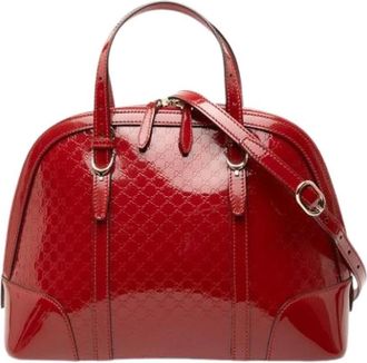 Gucci Pre-owned Handbags, female, Red, Size: ONE SIZE Pre-owned The Nice satchel