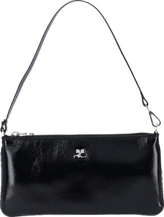 Courr&egrave;ges Black Bag with Structured Silhouette