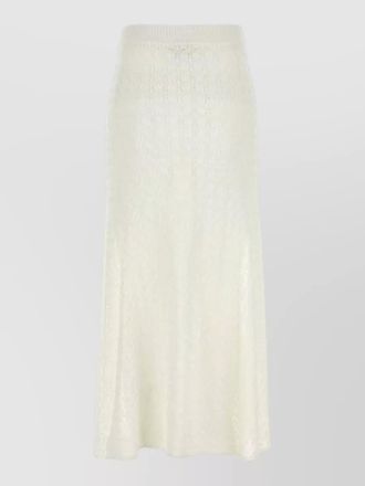 Ganni crochet knit maxi skirt