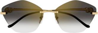 Cartier Sunglasses, unisex, Yellow, Size: 61 MM Ct0429S