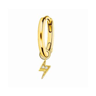 Thomas Sabo Dames Oorring Creool Enkel Stuk Bliksem Goud Cr 705-414-14 - Dames - Oorbellen - Geel - ONE Size - Accessoires