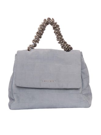 Orciani Textured Crocodile Embossed Handbag
