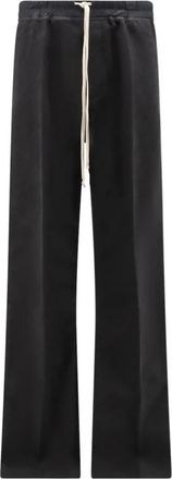 Rick Owens Dietrich Drawstring - Heren - Straight fit broeken - Zwart - S - Katoen - Broeken