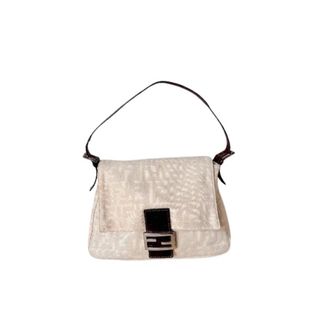 Fendi Pre-owned Mamma Baguette - Dames - Pre-owned - Beige - Maat: ONE Size Leer