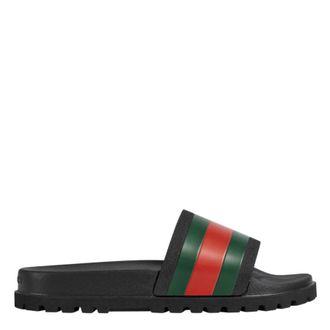 Gucci Slide Sandals With Web, Brand Size 6 ( US Size 6.5 )