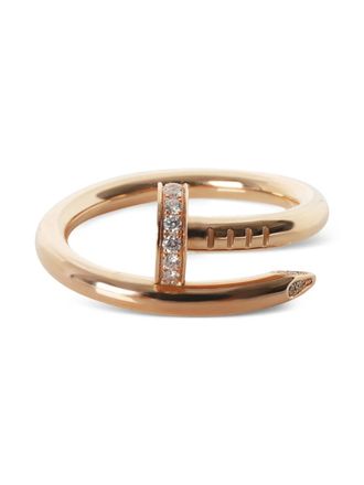 Cartier 18K rose gold diamond ring - unisex - 18kt Rose Gold/Diamond - One Size - Pink