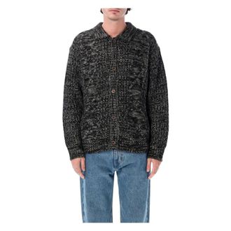 Obey Isar Cardigan - Heren - Truien - Grijs - Maat: L Katoen