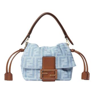 Fendi (WMNS) Fendi Mamma Baguette Small Light Blue 8BS105AY6QF1WM6