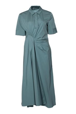 Jil Sander Maxi-jurk met geplooid detail