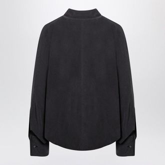 Max Mara Womens Anthracite Grey Silk Body Shirt - Dark Grey - Size EU 34 (Womens)