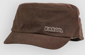 Kangol Cotton Twill Army Cappellino marrone