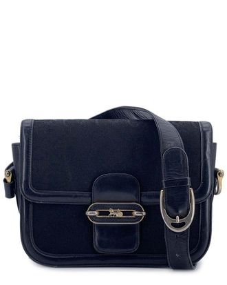 Celine Celine Black Cotton Shoulder Bag Clasp Box (Authentic Pre-Loved)