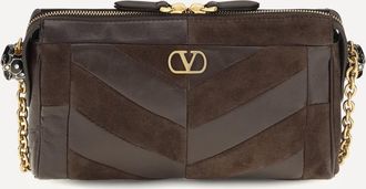 Valentino Garavani Borsa a Spalla Panthea motivo chevron Woman UNI