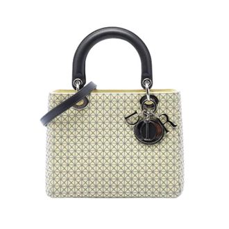 Dior Pre-owned Geborduurde Leren Satchel - Dames - Pre-owned - Geel - Maat: ONE Size Leer
