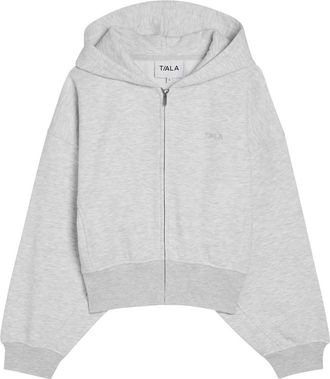 Tala Cocoon Hooded Jersey Sweatshirt - Grey - S (UK8-10 / S)