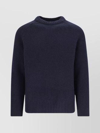 Closed wool crewneck jumper