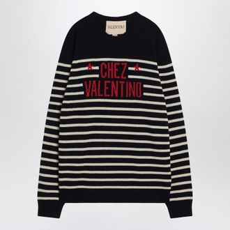 Valentino Garavani Sweater With Jacquard Pattern Chez Valentino Garavani