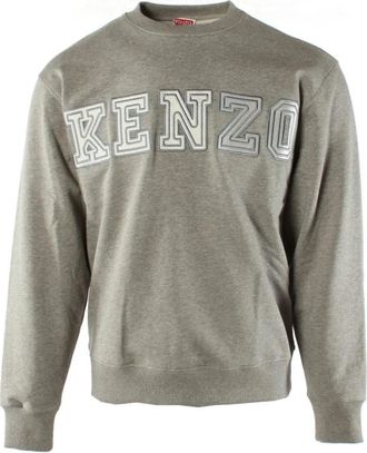 Kenzo Sweater - Heren - Sweatshirts - Grijs - S - Katoen - Hoodies & sweatvesten