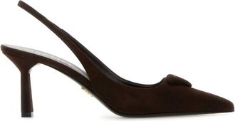 Prada Brown Suede Pumps