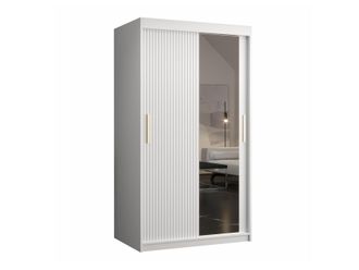 Mirjan24 Mobilier1 - Armario Elblaru 101, Blanco, 200x100x62cm, Puertas De Armario: Correderas, N&uacute;mero De Estantes: 0