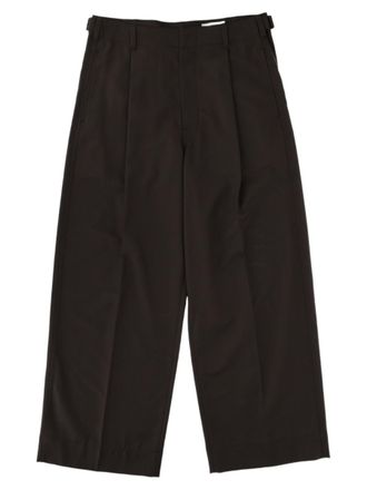 Christophe Lemaire Tailored Wide-Leg Polyester-Blend Cropped Pants