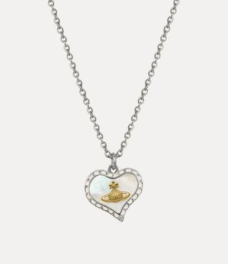 Vivienne Westwood Petra Pendant Necklace Platinum-gold-white-pearl-tint-mop-white-opal Platinum-gold-white-pearl-tint-mop-white-opal Women