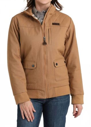 Cinch Barn Bomber Jacket In Brown