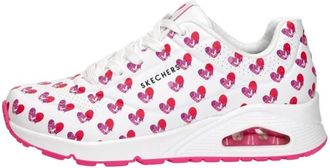 Skechers Uno - Live Colorfully Sneakers - Dames - Sneakers - Wit - 38 EU - Schoenen