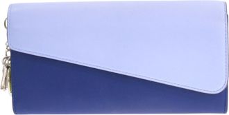 Dior Blue Yellow Leather Long Wallet (Bi-Fold) (Pre-Owned)