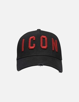 Dsquared2 Mens ICON Cap - Black / Red