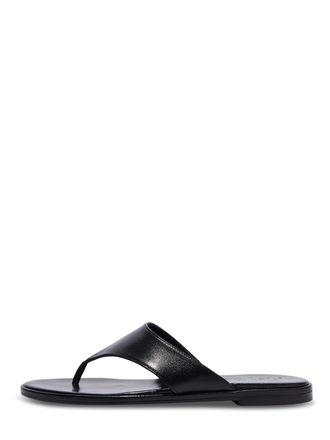 Aeyde Minimalist Black Nappa Leather Sandals